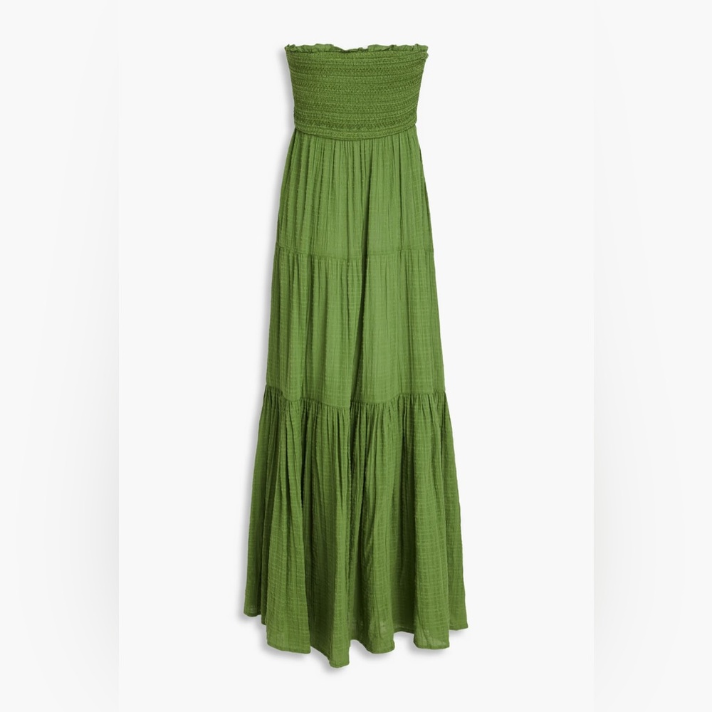 NWOT | Veronica Beard Green Strapless Sundress 
| SZ XL